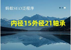 内径15外径21轴承