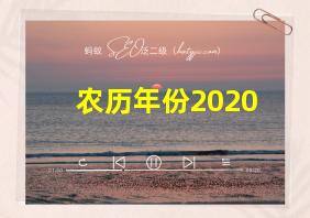 农历年份2020