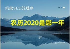 农历2020是哪一年