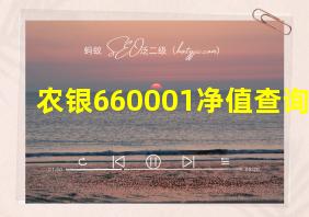 农银660001净值查询