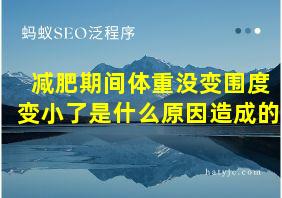 减肥期间体重没变围度变小了是什么原因造成的