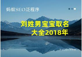 刘姓男宝宝取名大全2018年