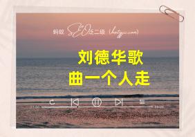 刘德华歌曲一个人走