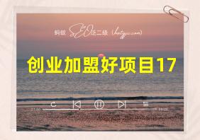 创业加盟好项目17