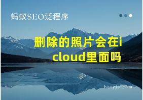 删除的照片会在icloud里面吗