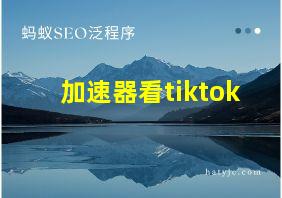 加速器看tiktok