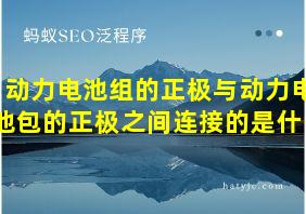 动力电池组的正极与动力电池包的正极之间连接的是什么