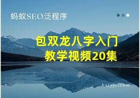 包双龙八字入门教学视频20集