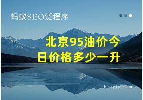 北京95油价今日价格多少一升