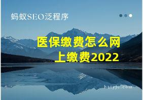 医保缴费怎么网上缴费2022