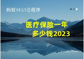 医疗保险一年多少钱2023