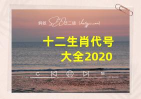 十二生肖代号大全2020