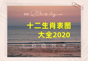 十二生肖表图大全2020