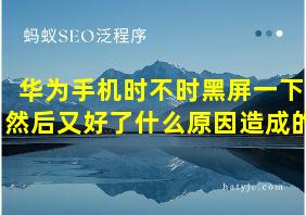 华为手机时不时黑屏一下然后又好了什么原因造成的