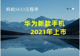 华为新款手机2021年上市