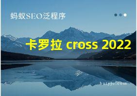 卡罗拉 cross 2022