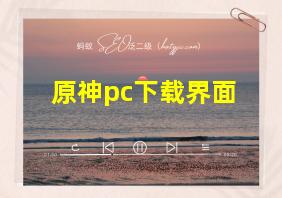 原神pc下载界面