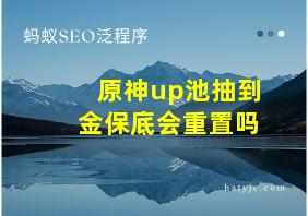 原神up池抽到金保底会重置吗