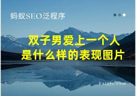 双子男爱上一个人是什么样的表现图片