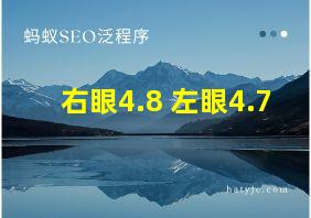 右眼4.8 左眼4.7