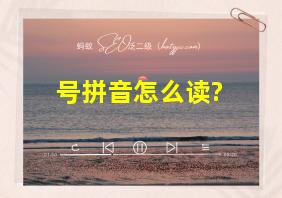 号拼音怎么读?