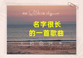 名字很长的一首歌曲