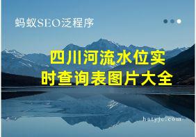 四川河流水位实时查询表图片大全