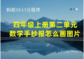 四年级上册第二单元数学手抄报怎么画图片