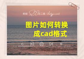 图片如何转换成cad格式