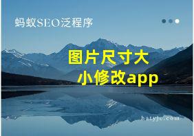 图片尺寸大小修改app