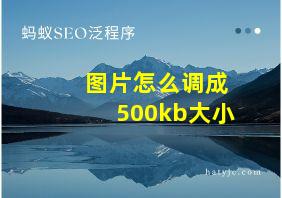 图片怎么调成500kb大小