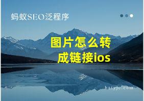 图片怎么转成链接ios