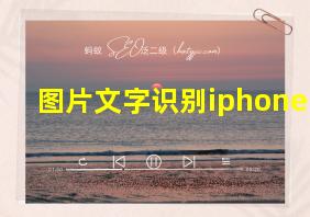 图片文字识别iphone