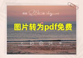 图片转为pdf免费