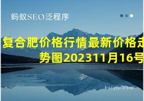 复合肥价格行情最新价格走势图202311月16号