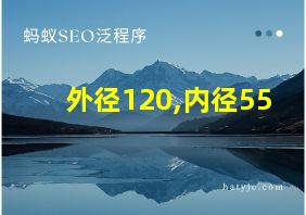 外径120,内径55