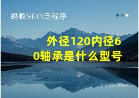 外径120内径60轴承是什么型号