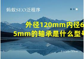 外径120mm内径65mm的轴承是什么型号