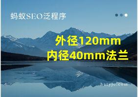 外径120mm 内径40mm法兰