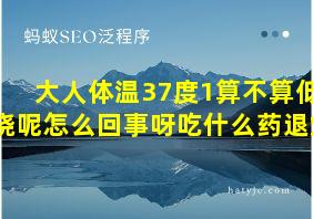 大人体温37度1算不算低烧呢怎么回事呀吃什么药退烧