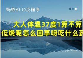 大人体温37度1算不算低烧呢怎么回事呀吃什么药