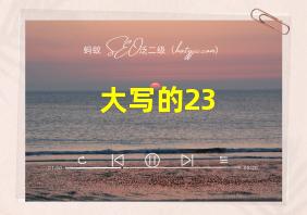 大写的23