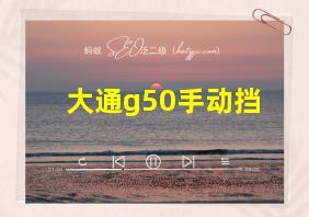 大通g50手动挡