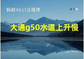 大通g50水温上升慢