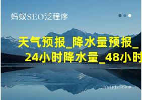 天气预报_降水量预报_24小时降水量_48小时