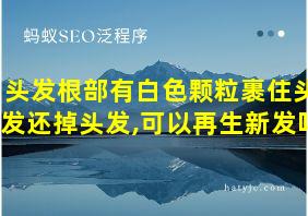 头发根部有白色颗粒裹住头发还掉头发,可以再生新发吗