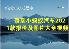 奇瑞小蚂蚁汽车2021款报价及图片大全视频