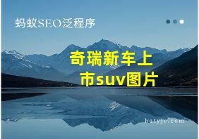 奇瑞新车上市suv图片