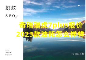 奇瑞瑞虎7plus报价2023款油耗怎么样样