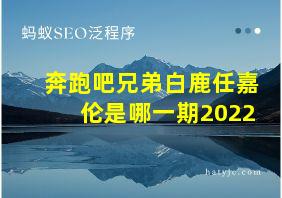 奔跑吧兄弟白鹿任嘉伦是哪一期2022